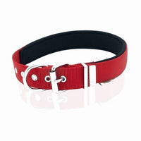 Doggie Comfort Woven Red Dog Collar for Large Breeds 60cm
