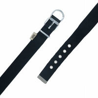 Doggie Comfort Woven Dog Collar Black Padded 4x47-55 cm