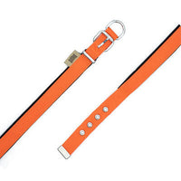 Doggie Comfort Woven Orange Dog Collar Small 2 x 30-35 cm