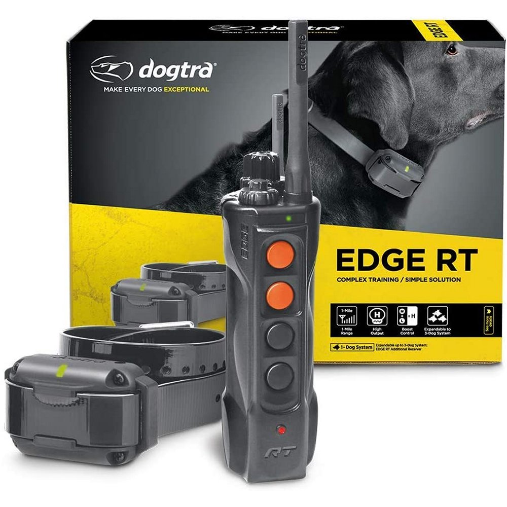 Dogtra EDGE RT 1-Mile Remote Training Collar - No-Look One-Hand Transmitter, Expandable to 3 Dogs