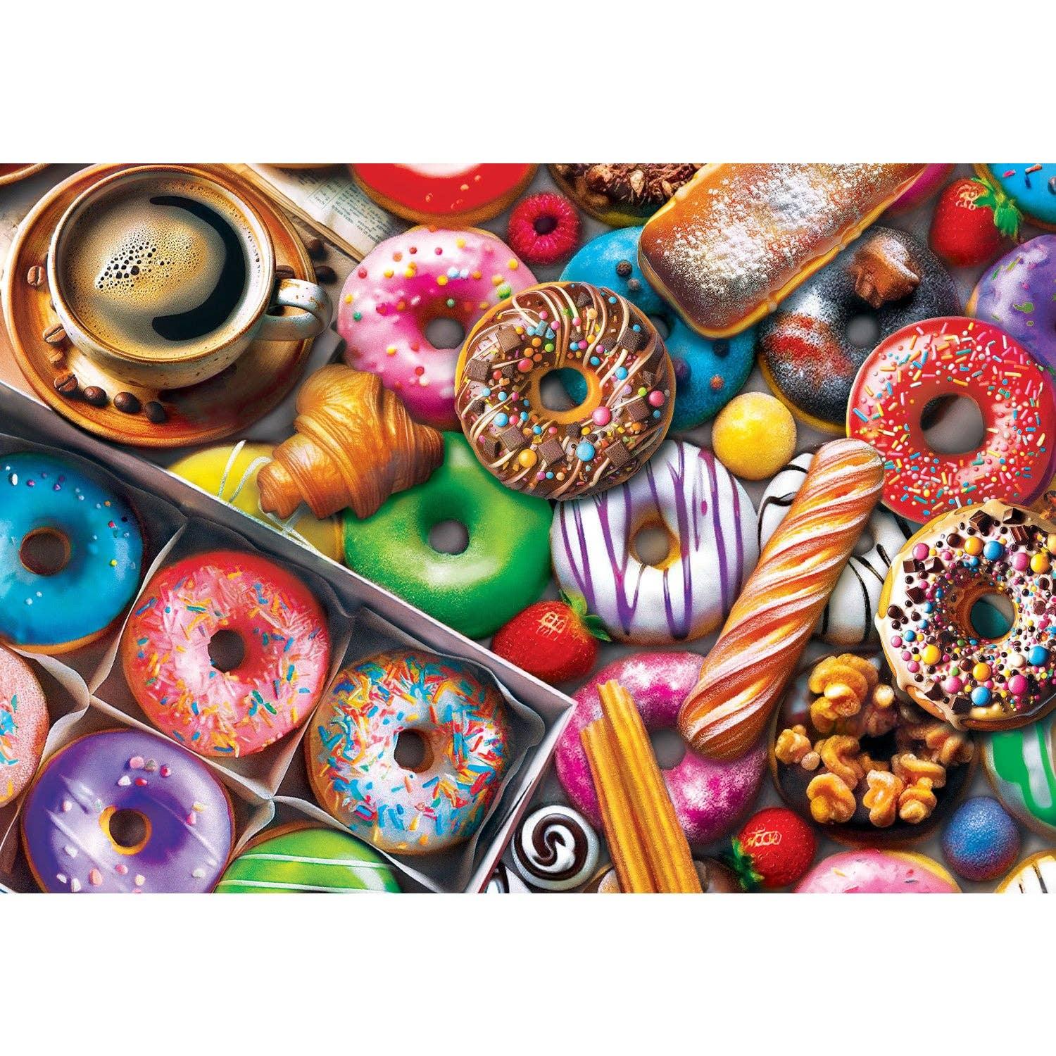 Donut Delights 1000 Piece EZ Grip Jigsaw Puzzle | Masterpieces Puzzles - BIG FRENCHIES