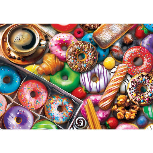 Donut Delights 1000 Piece EZ Grip Jigsaw Puzzle | Masterpieces Puzzles - BIG FRENCHIES