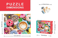 Donuts N' Coffee 500 Piece Jigsaw Puzzle by Springbok Puzzles - BIG FRENCHIES