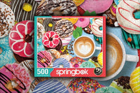 Donuts N' Coffee 500 Piece Jigsaw Puzzle by Springbok Puzzles - BIG FRENCHIES