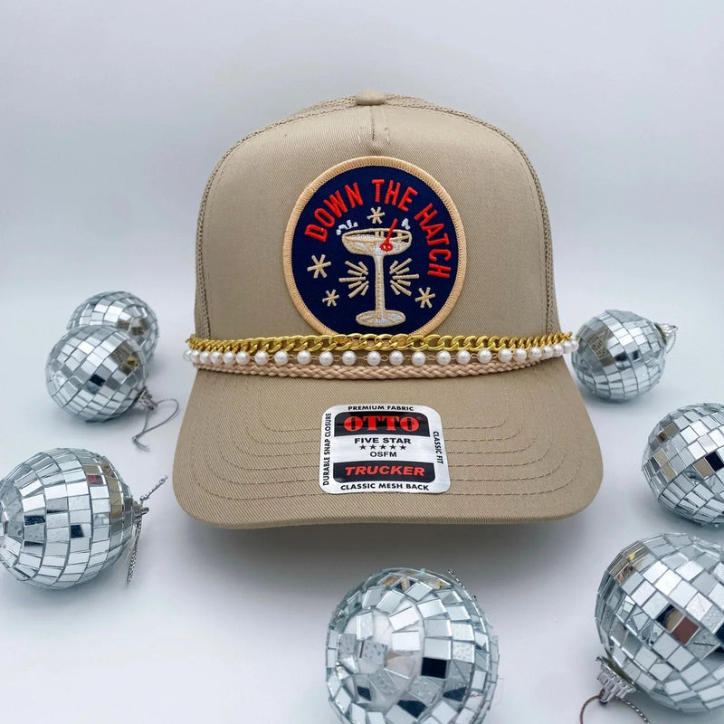 Down The Hatch Khaki- Trucker Hat - BIG FRENCHIES