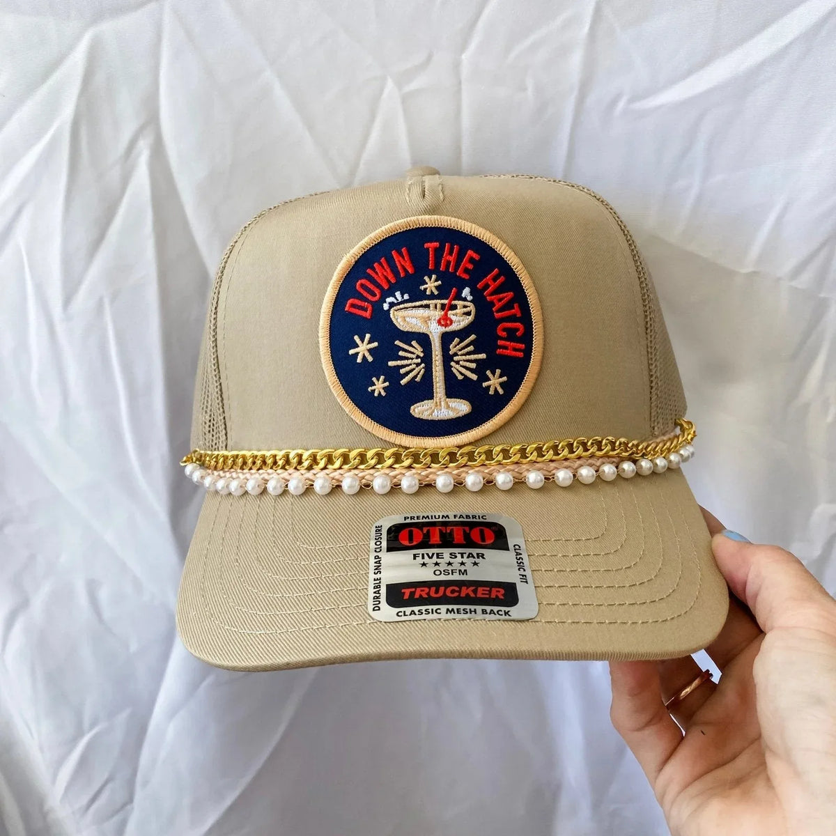 Down The Hatch Khaki- Trucker Hat - BIG FRENCHIES