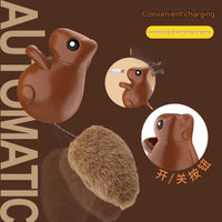 MEACAOFG Automatic cat teaser squirrel toys self hi boredom teaser cat stick kitten cat toys electric smart cat toys