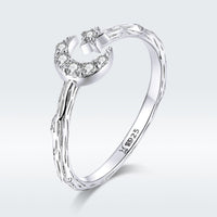 925 Sterling Silver Custom Ring with Pavé Setting CZ
