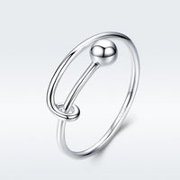 925 Sterling Silver Rings 0.4cm Width for Women