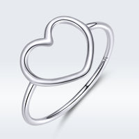 925 Sterling Silver Plated Platinum Ring Size 6.0 for Women