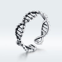 925 Sterling Silver Oxidized Ring for Women