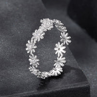 925 Sterling Silver Moissanite 0.03ct Ring Size 7