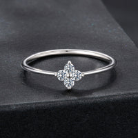 925 Sterling Silver Moissanite Size 6 Ring for Women