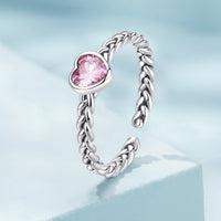 925 Sterling Silver Love CZ Ring for Women