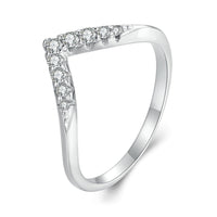 S925 Sterling Silver Moissanite 1.7mm Ring for Women - Size 6