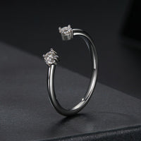925 Sterling Silver Moissanite Ring Size E for Women