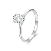 925 Sterling Silver Moissanite 1ct Ring Size 8
