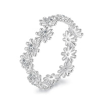 925 Sterling Silver Moissanite 0.03ct Ring Size 7