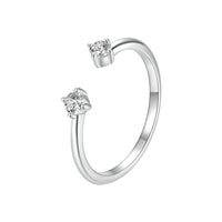 925 Sterling Silver Moissanite Ring Size E for Women