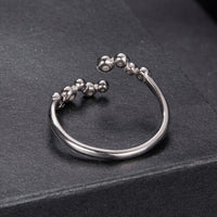 925 Sterling Silver Moissanite 0.06 Carat Ring for Women, Size E