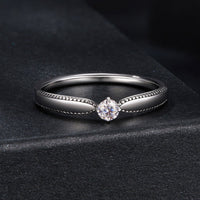 925 Sterling Silver Moissanite Ring Size 6 for Women