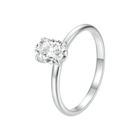 925 Sterling Silver Moissanite 1ct Ring Size 8