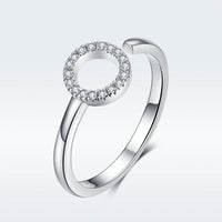 925 Sterling Silver Ring with Pavé Set CZ