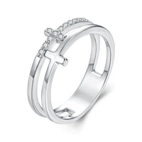 925 Sterling Silver Moissanite Engagement Ring for Women Size 6
