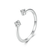 925 Sterling Silver Moissanite Ring Size E for Women