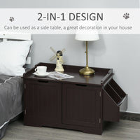 Cat Litter Box Nightstand End Table Enclosure - BIG FRENCHIES