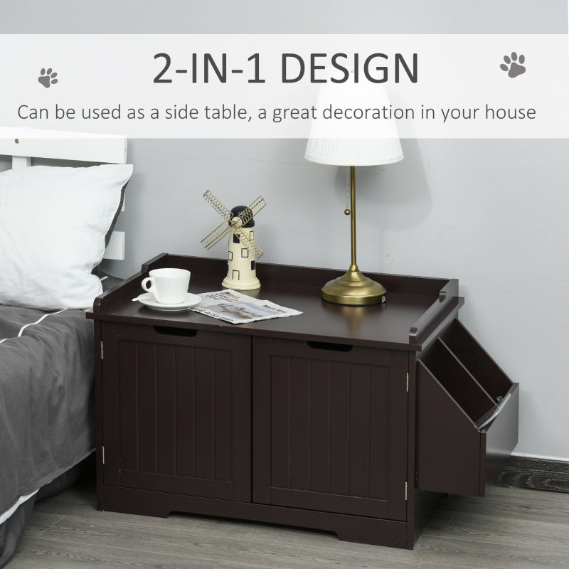 Cat Litter Box Nightstand End Table Enclosure - BIG FRENCHIES