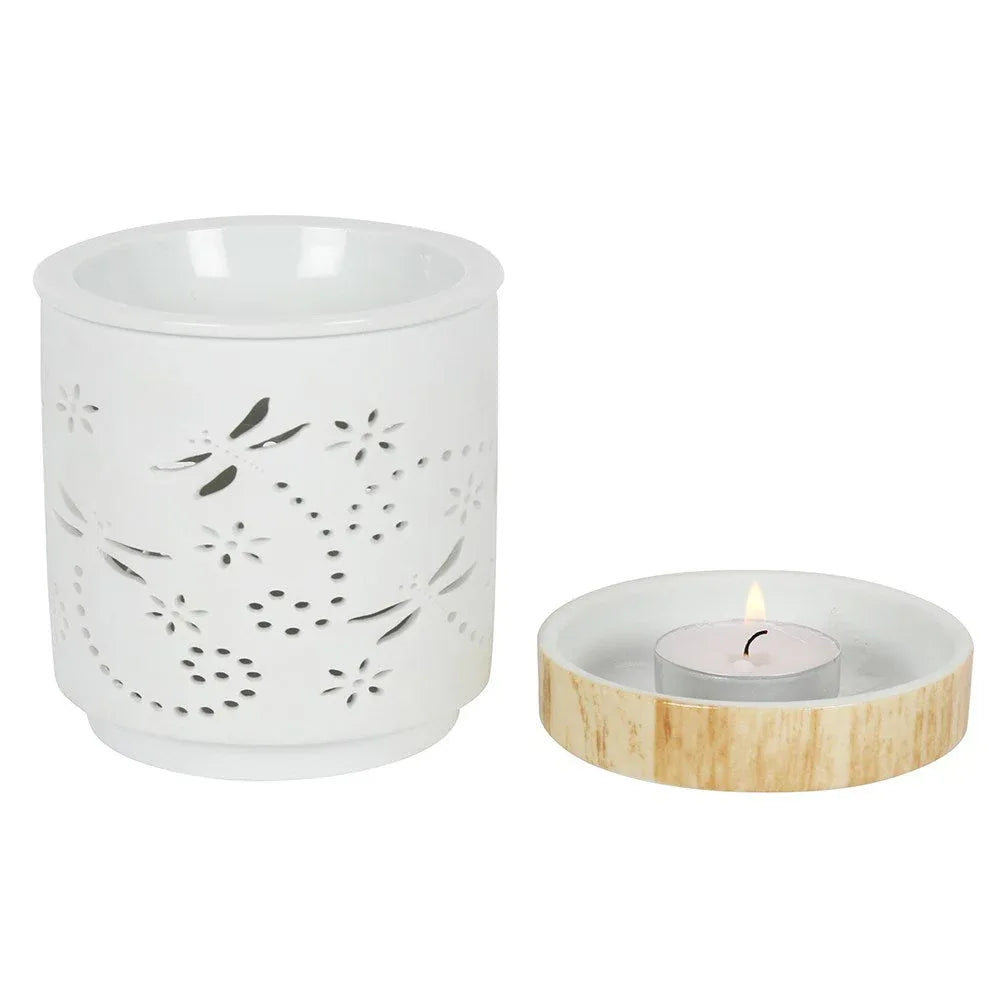 Dragonfly Matte Ceramic Oil Burner and Wax Warmer - BIG FRENCHIES