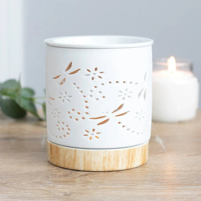Dragonfly Matte Ceramic Oil Burner and Wax Warmer - BIG FRENCHIES