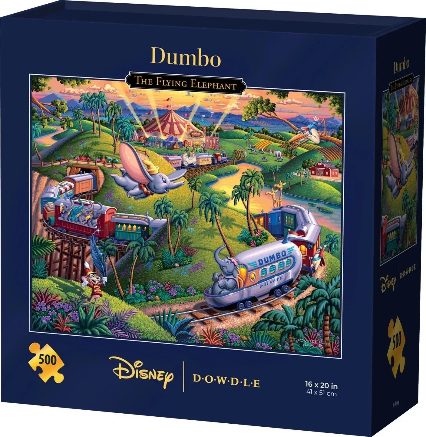 Dumbo The Flying Elephant 500 Piece Jigsaw Puzzle | Dowdle Puzzles - BIG FRENCHIES