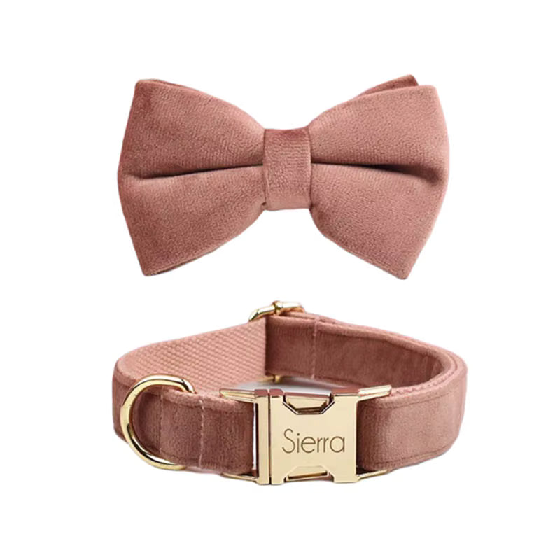 Personalized Dusty Pink Velvet Classic Set