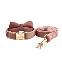 Personalized Dusty Pink Velvet Classic Set