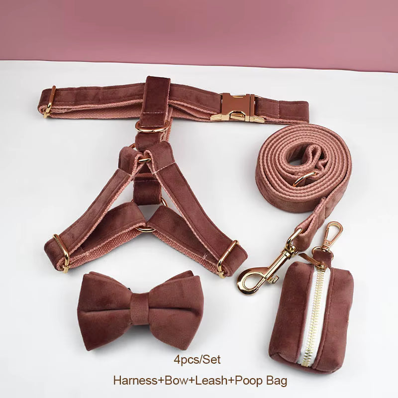 Personalized Dusty Pink Velvet Classic Set