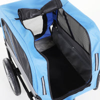 2-in-1, 3 Wheel Pet Jogging Stroller Bike Trailer - BIG FRENCHIES
