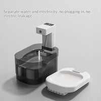 Cat Water Fountain With Smart Motion-sensing Water Dispensing And Quiet Filtration
