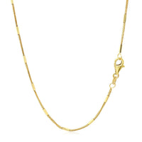 Diamond Cut Bar Links Pendant Chain in 14k Yellow Gold (1.3mm)
