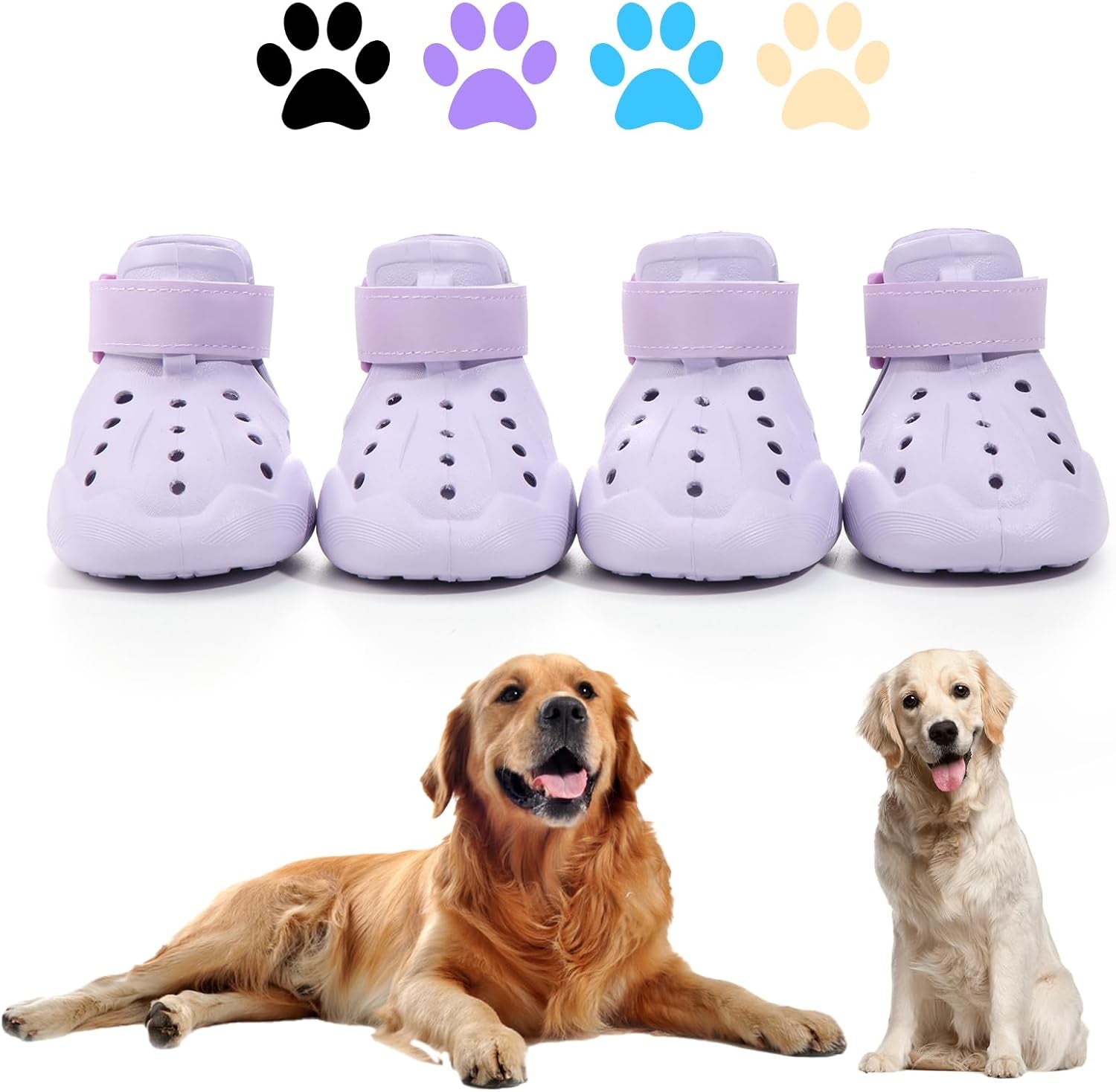 Adventure Croc-Style Dog Shoes – Breathable Paw Protection