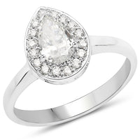 14K White Gold 0.70 Carat Genuine White Diamond Ring