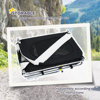 Dog Bike Trailer, Pet Cart Bicycle, Wagon Cargo Carrier Attachment with Hitch, Reflectors, Flag for Medium Dogs, Pet Whe