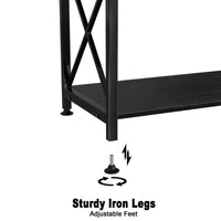 Fish Tank Stand Metal Aquarium Stand for 20 Gallon Long with Accessories Storage - BIG FRENCHIES