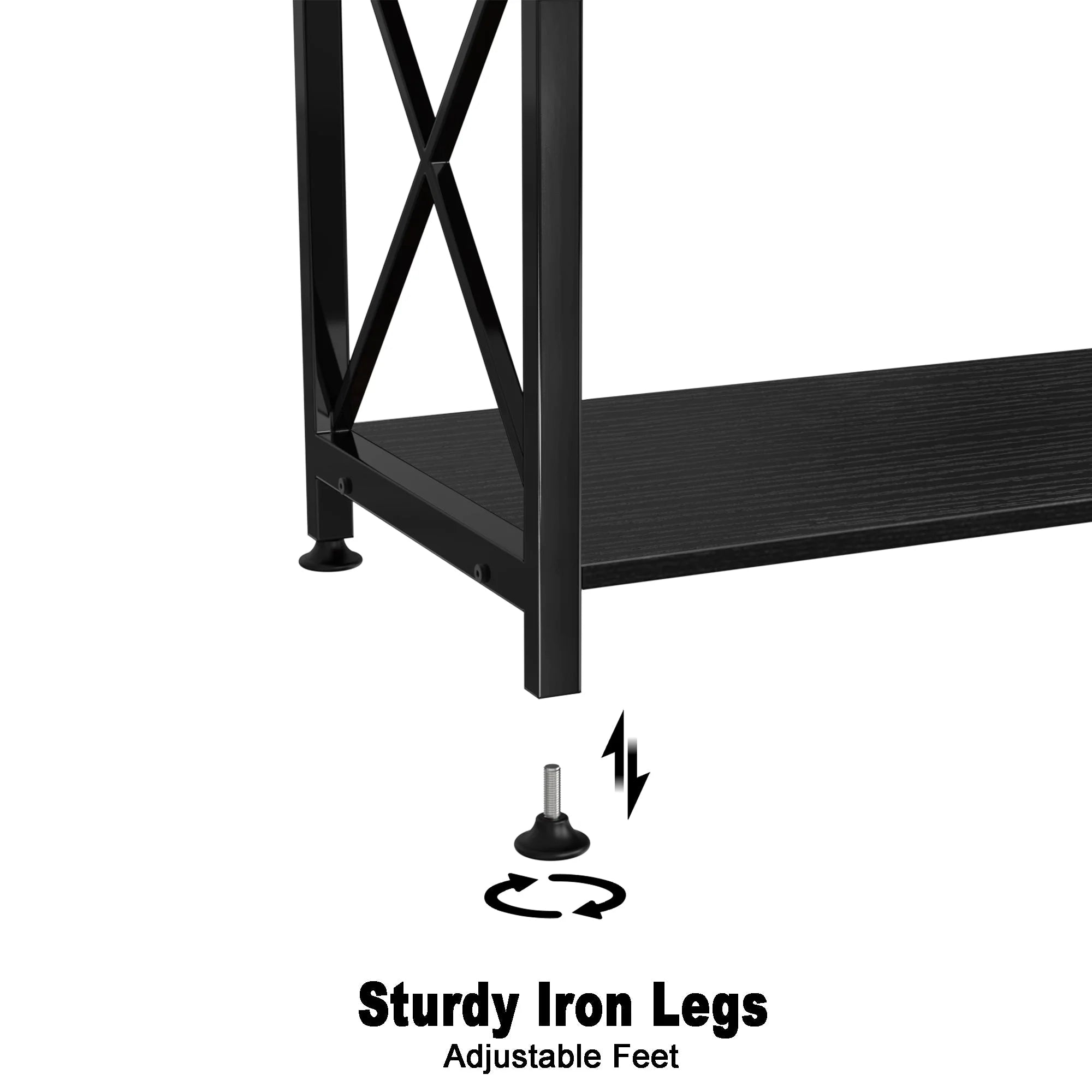 Fish Tank Stand Metal Aquarium Stand for 20 Gallon Long with Accessories Storage - BIG FRENCHIES