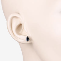 1.60 Carat Genuine Blue Sapphire 10K Yellow Gold Earrings