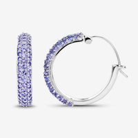 3.06 Carat Genuine Tanzanite .925 Sterling Silver Earrings