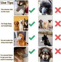 Dog Face Mask Anti Smoke Air Filter Respirator Medium Large Dogs 3 Pack