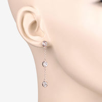 1.62 Carat Genuine Morganite .925 Sterling Silver Earrings