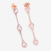 1.62 Carat Genuine Morganite .925 Sterling Silver Earrings